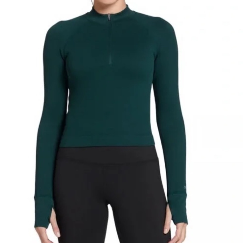 DSG crop half zip Green Momentum 1/4 zip pullover - Size XXL